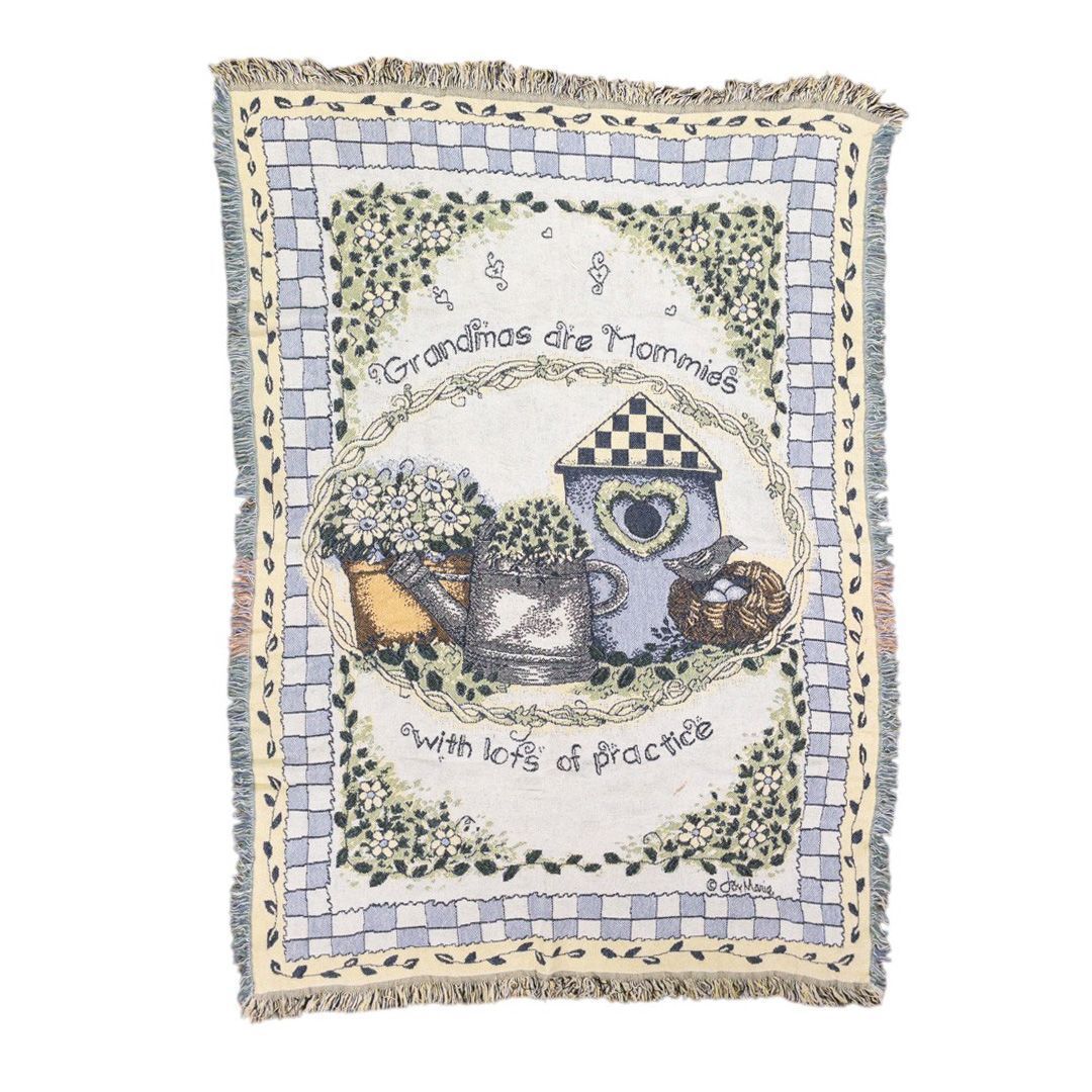 vintageラグ カーペット USA製 バードハウス フラワー 1153拍卖