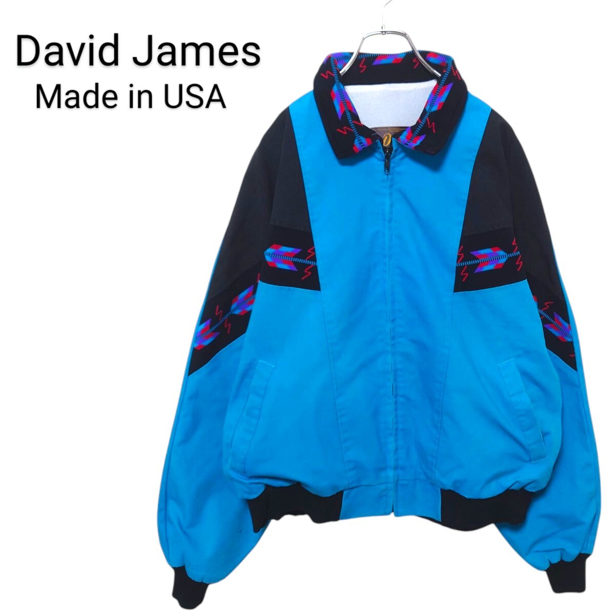 【David James】80〜90's USA製 ダックジャケットA-3163拍卖