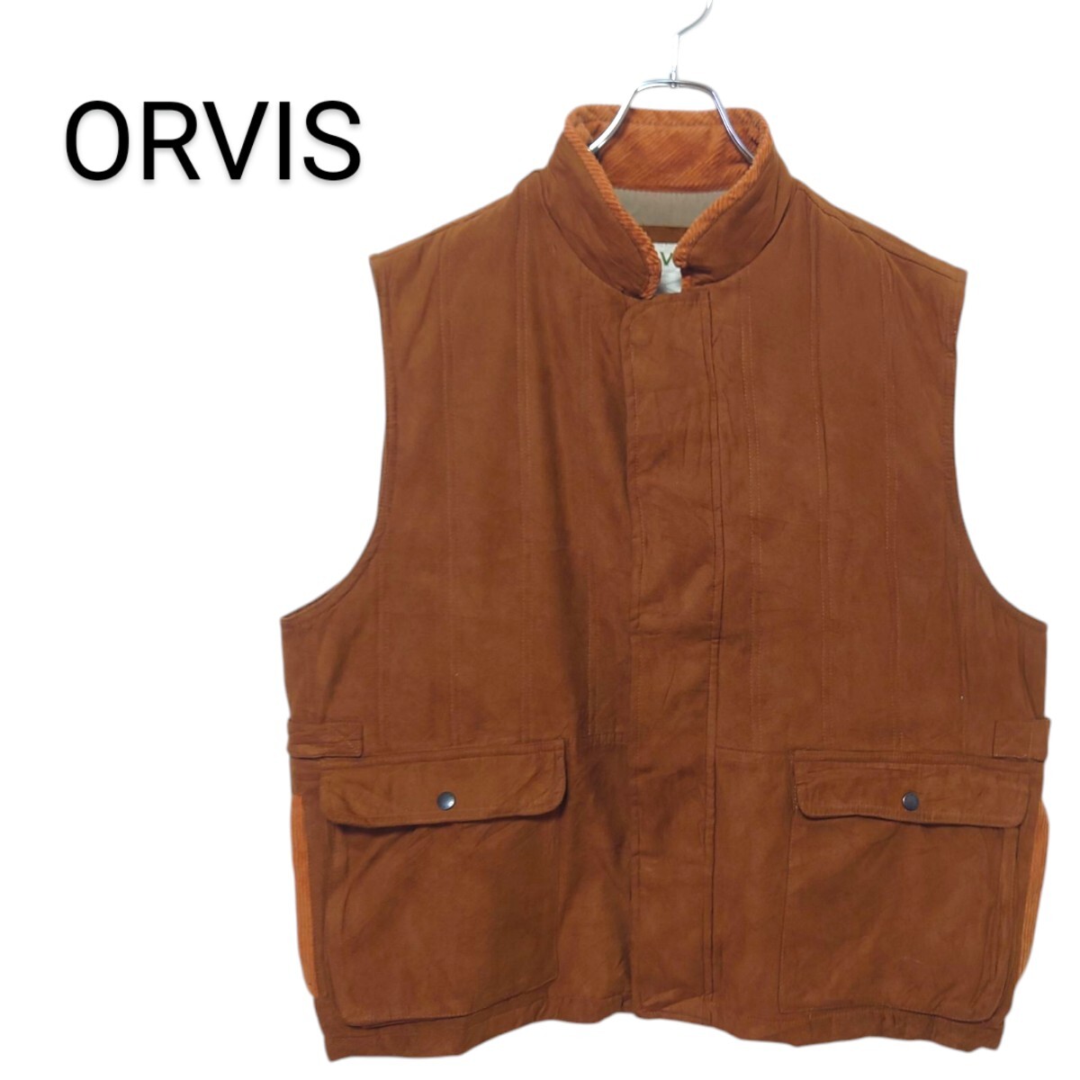 【ORVIS】フェイクスエード ハンティングベスト A-3214拍卖