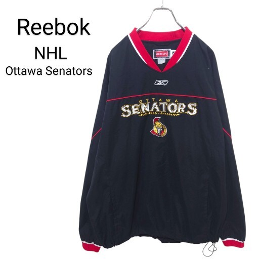 【Reebok】NHL オタワ・セネターズ プルオーバージャケット A-3270拍卖