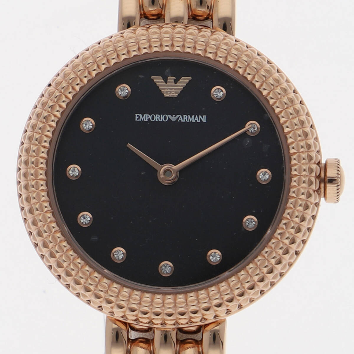Emporio Armani エンポリオ・アルマーニ AR11342 ブラックダイヤル SS クオーツ レディース【128039】拍卖