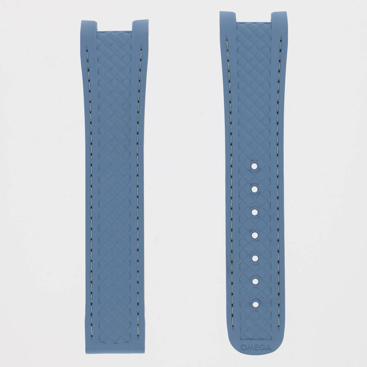 OMEGA オメガ 21 HIH Z018216 / 64 純正ラバーベルト 水色 取付幅約21mm ラバー【128398】拍卖