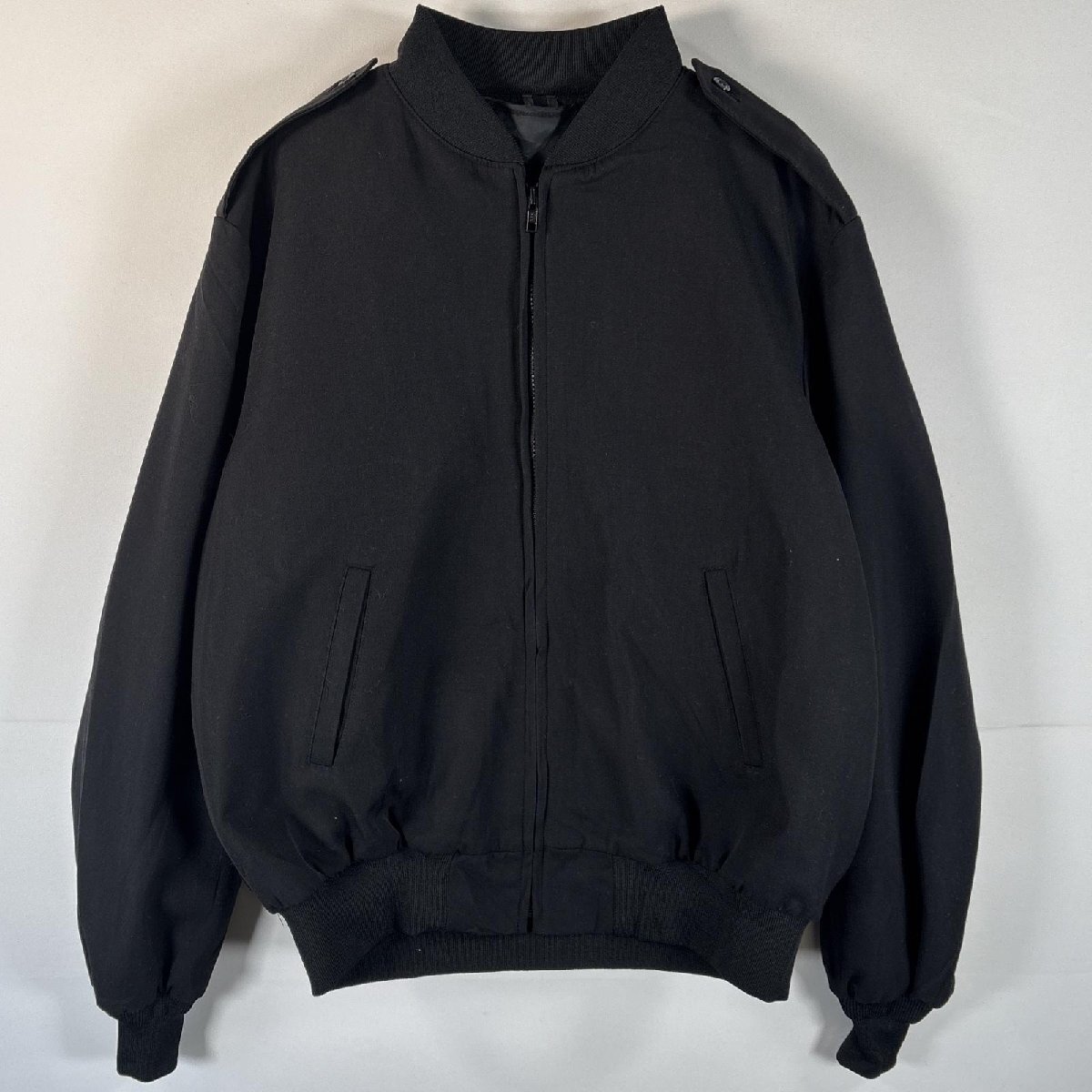 古着 ミリタリージャケット U.S.ARMY 大きいサイズ SIDRAN 米軍実物 ユーティリティジャケット 中綿インナー 46L ブラック メンズ拍卖