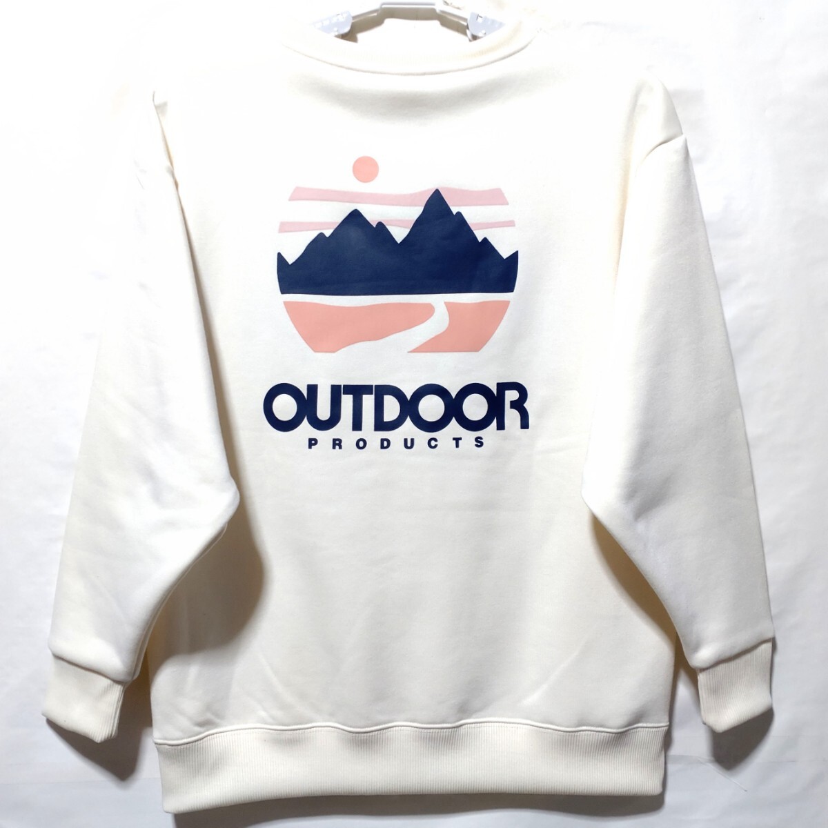 特価/未使用【サイズ=M(レディス)】OUTDOOR PRODUCTS/アウトドア プロダクツ/レディス/裏起毛/スウェット/トレーナー/胸囲=79~87cm/off 白拍卖