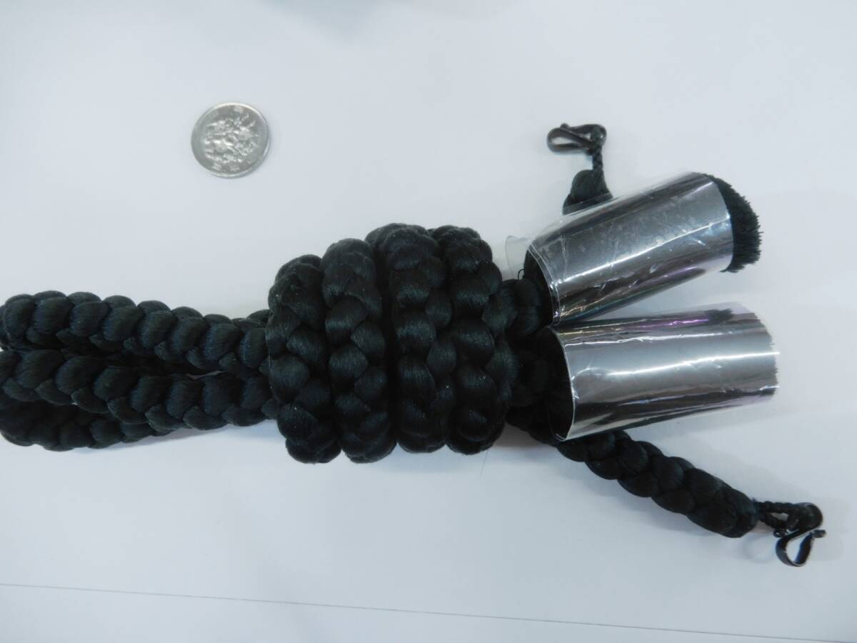 <銀の斧>正絹・大きなふさふさ切房の男性用羽織紐・和名 柳煤竹色拍卖