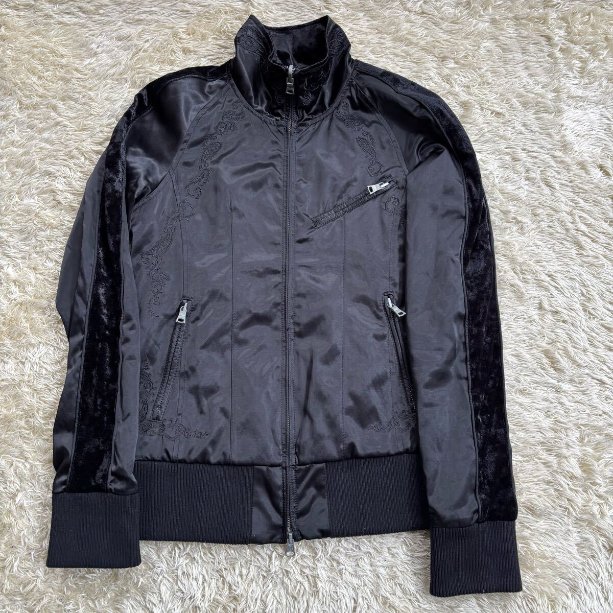 y2k fuga archive ナイロンジャケット ペイズリー刺繍 00s size44拍卖