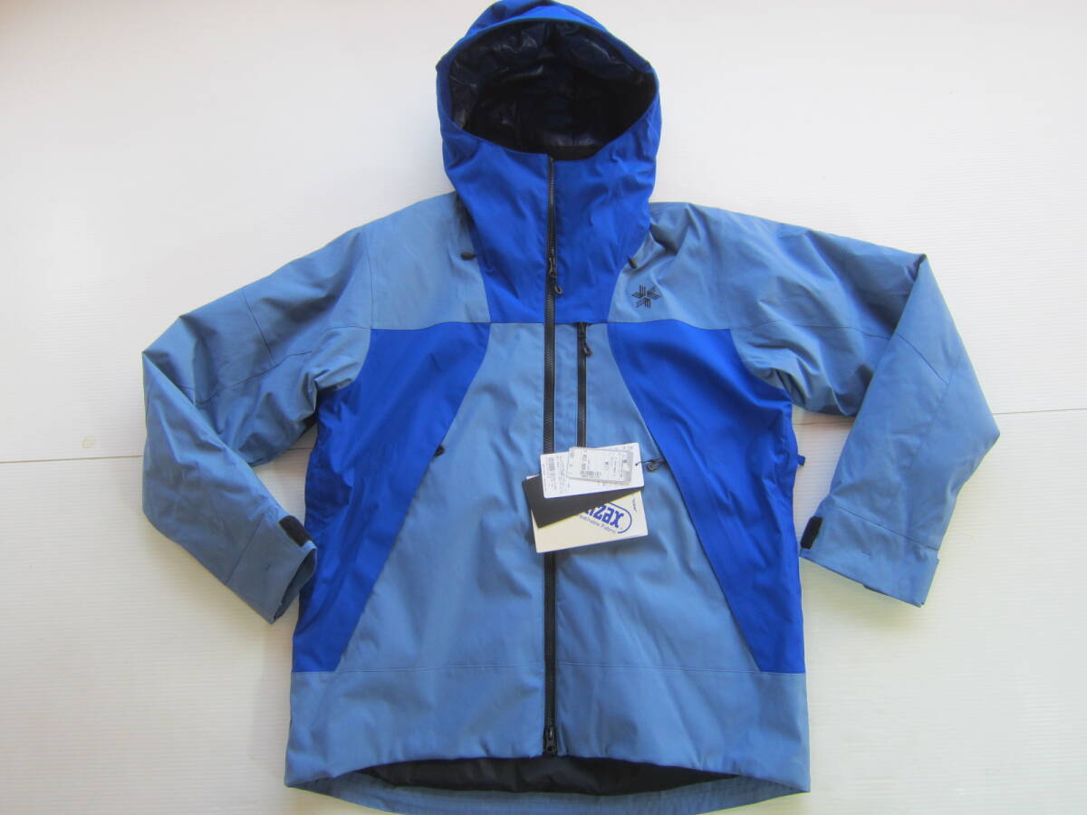 新品◆GOLDWINゴールドウイン SOFT HEAT ソフト素材 スキー ウェア パーカー L 青¥52800 デモ フリーライド ジャケット 防寒 保温 中綿/M拍卖