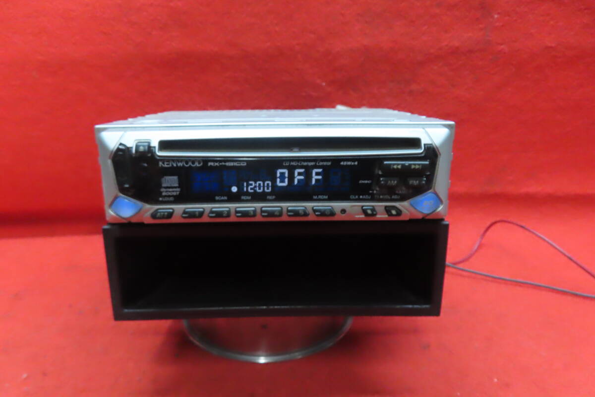 *CS1746*/KENWOOD ケンウッド RX-491CD カーオーディオ プレーヤー デッキ 1DIN 小物入れ付拍卖