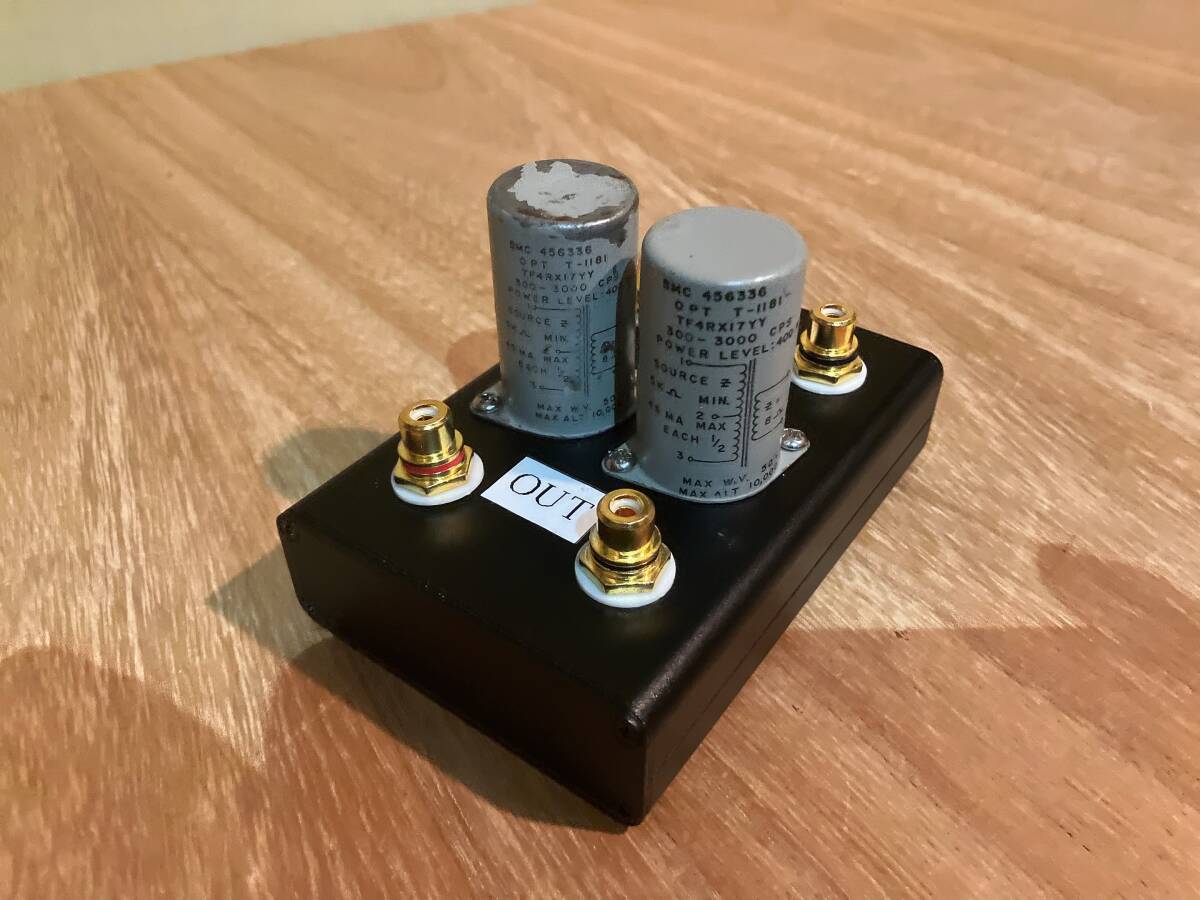 美品!米軍用品 TF4RX17YY、昇圧トランスとして使用、ライントランスて PC、CD やAMPに接続する 拍卖