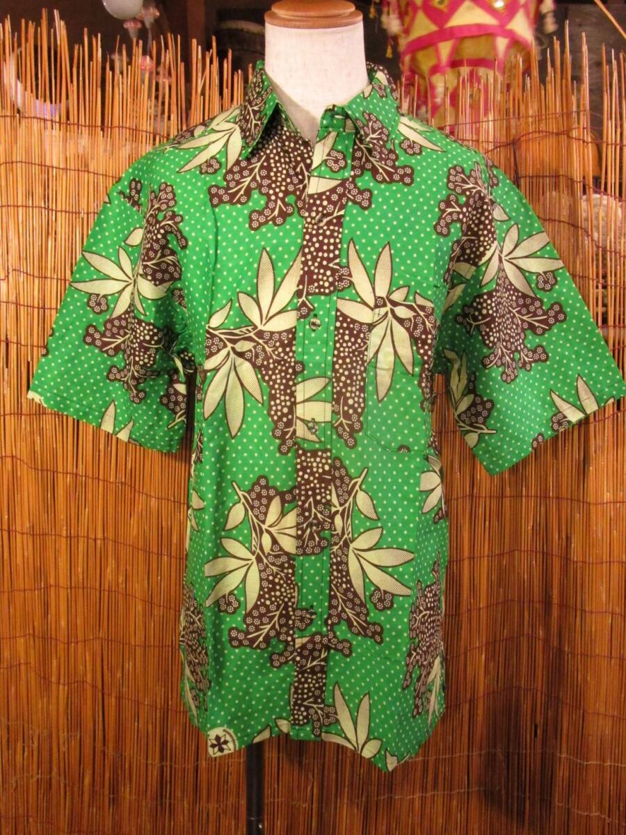 ①新品*男女兼用*コットン素材*アフリカンプリント*半袖*シャツ*L拍卖