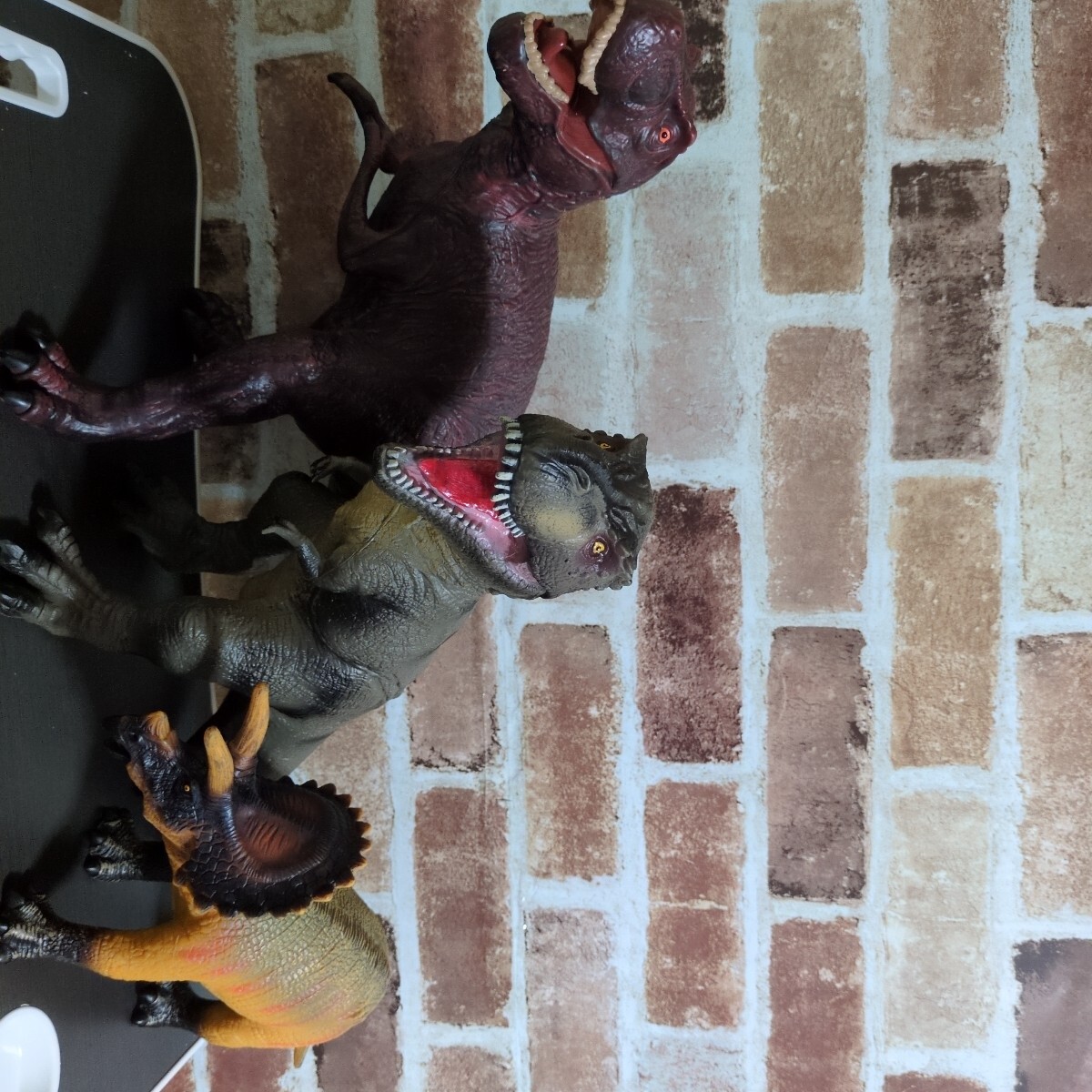 恐竜3体セット ソフビ 【ティラノサウルス・トリケラトプス】拍卖