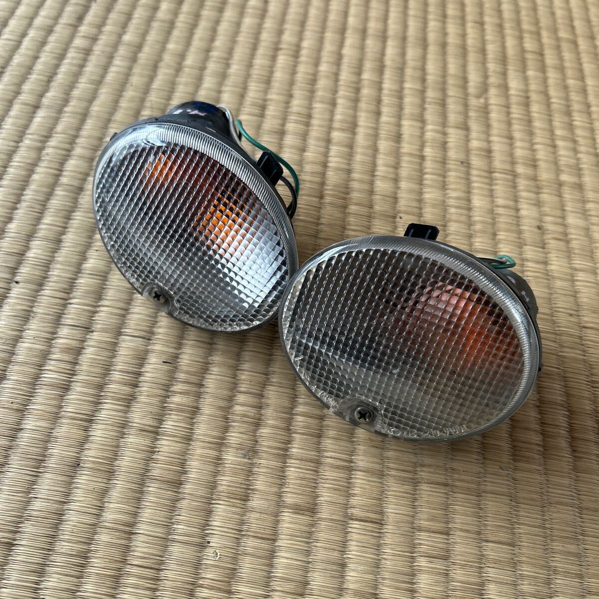 長期保管品 ダイハツ オプティ L300S L310S クラシック バンパー ウィンカー左右 ターンランプ拍卖