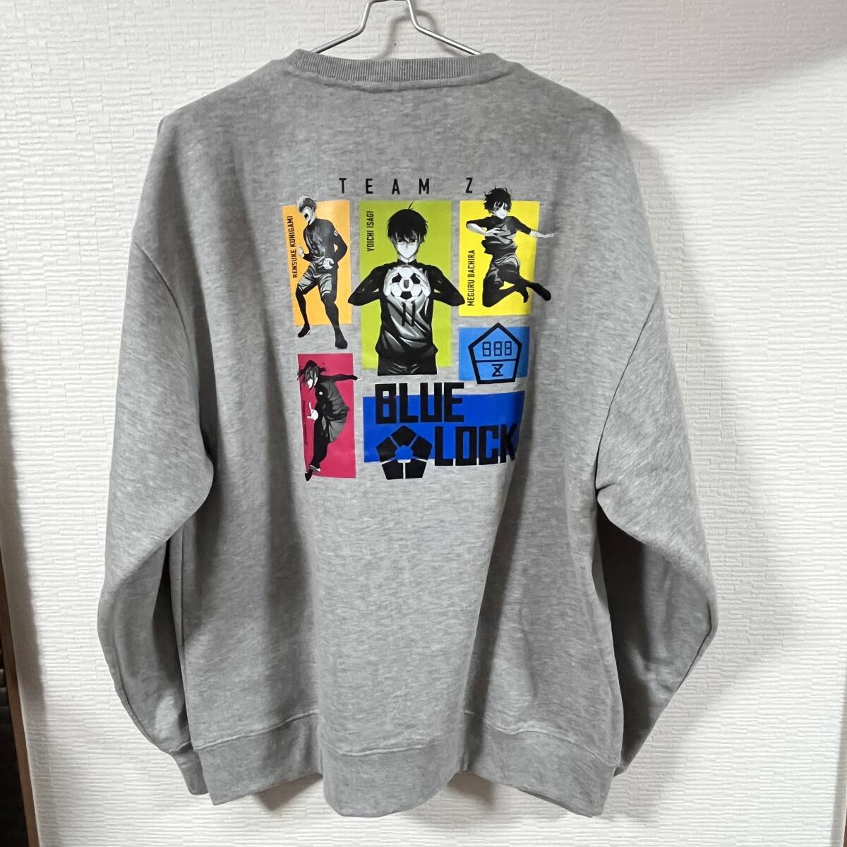 ★ BLUE LOCK (ブルーロック) ★ スウェットトレーナー Lサイズ グレー サッカー日本代表 潔世一 U-20 青い監獄 (タグ付き新品未使用)拍卖