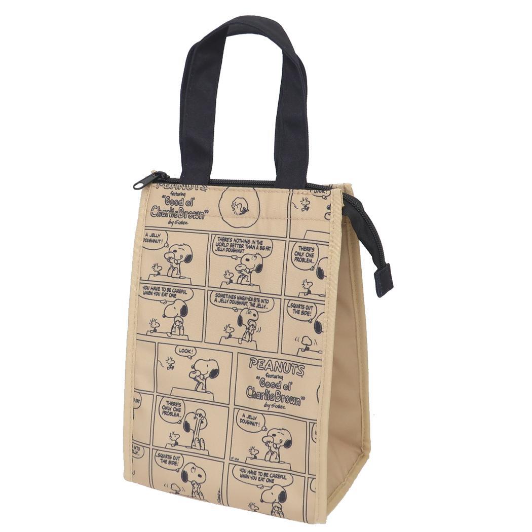 スヌーピー ランチバッグ 保冷保温マチ付きトート Sサイズ コミックドーナツ ピーナッツ ナカジマ お弁当かばん キャラクター グ拍卖