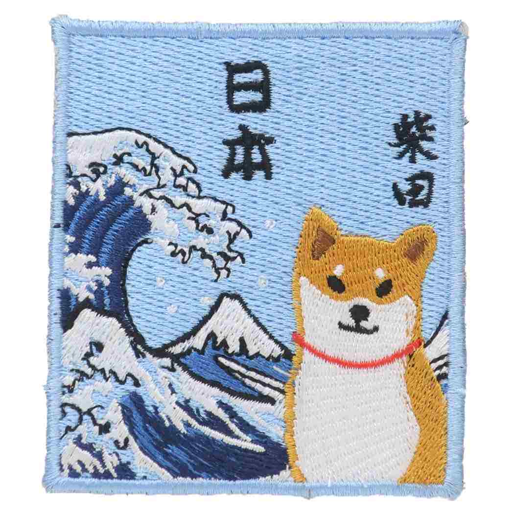 ワッペン ワッペンシール おおなみしばた いぬ グッズ フレンズヒル 刺繍シール かわいい グッズ拍卖