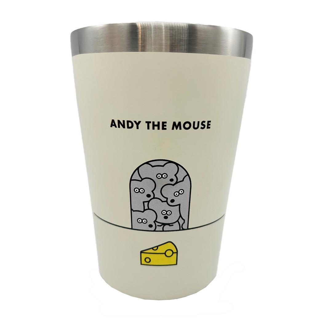 ねずみのANDY 保冷保温コップ ステンレスタンブラー アンディ ロータスウイング プレゼント キャラクター グッズ拍卖