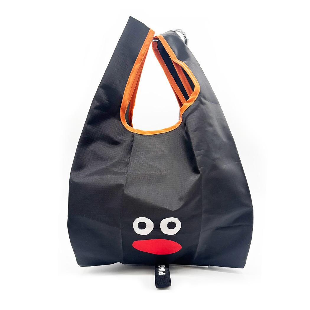 PINGUx松本セイジ ショッピングバッグ エコバッグSサイズ BK ロータスウイング お買い物かばん キャラクター グッズ拍卖