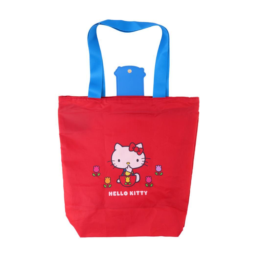 ハローキティ エコバッグ 2ルームコンパクトエコバッグ サンリオ サンスター文具 ショッピングバッグ お買い物かばん キャラクター拍卖