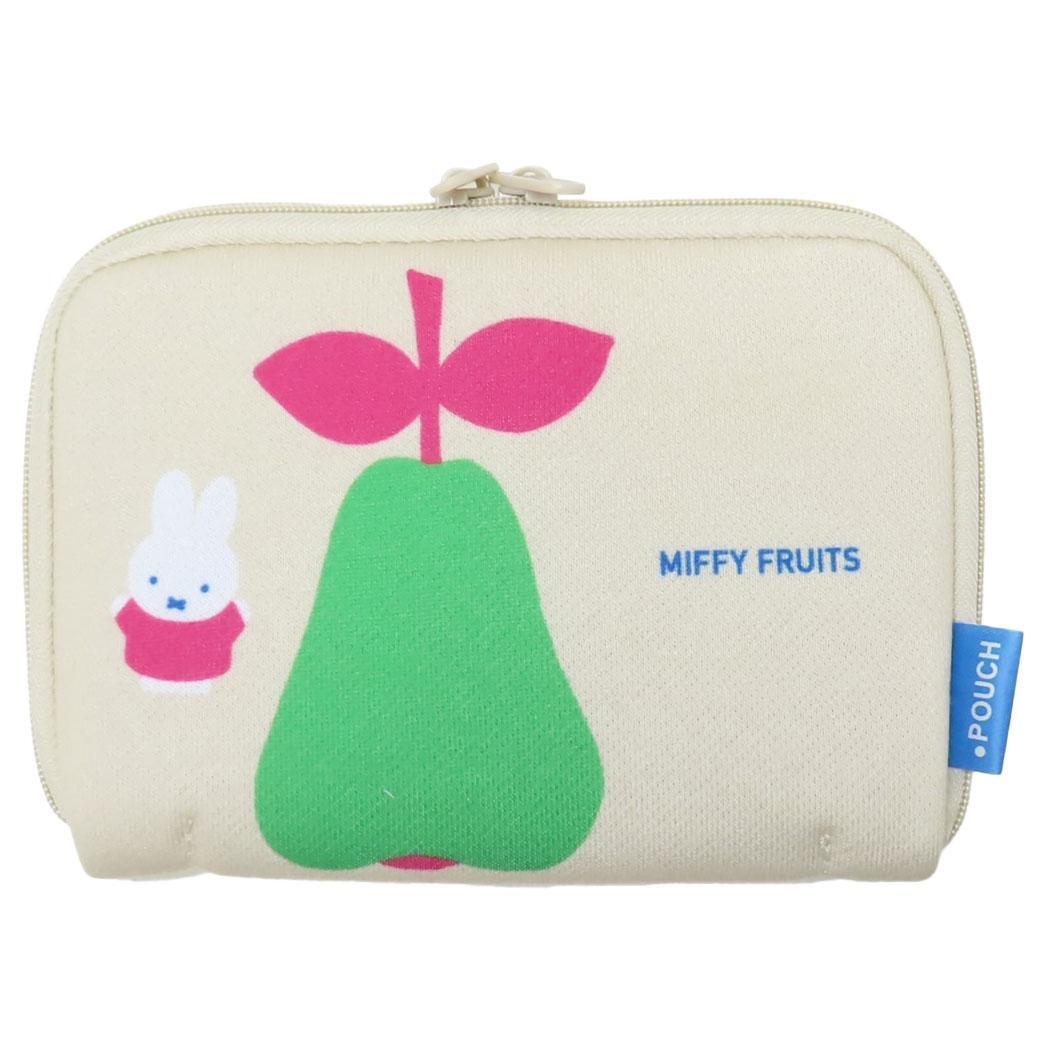 ミッフィー ミニポーチ どっとポーチ ショート MIFFY FRUITS 洋ナシ BE ディックブルーナ アイアップ 小物入れ コ拍卖