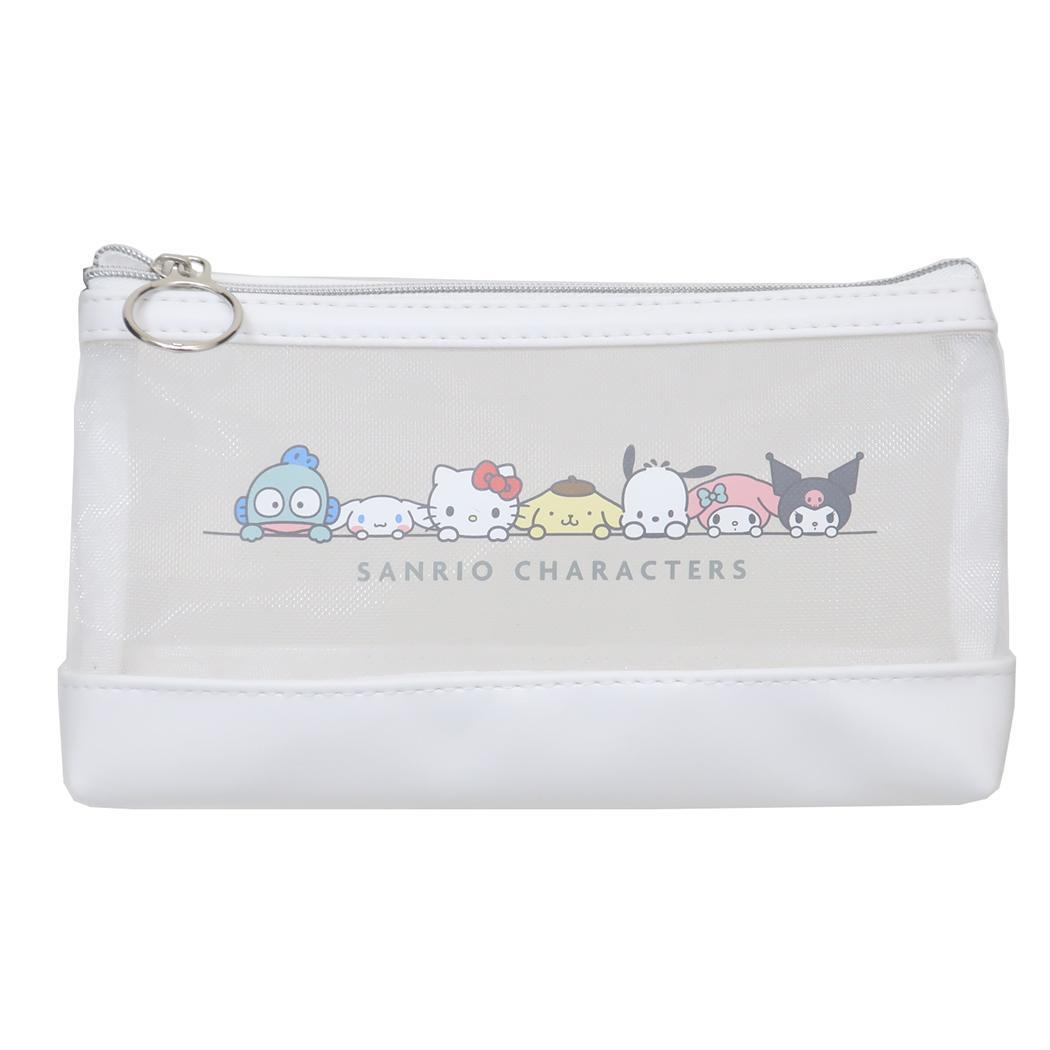 サンリオキャラクターズ ペンポーチ メッシュ切り返しペンケース サンリオ カミオジャパン 筆箱 新学期準備文具 キャラクター グッ拍卖