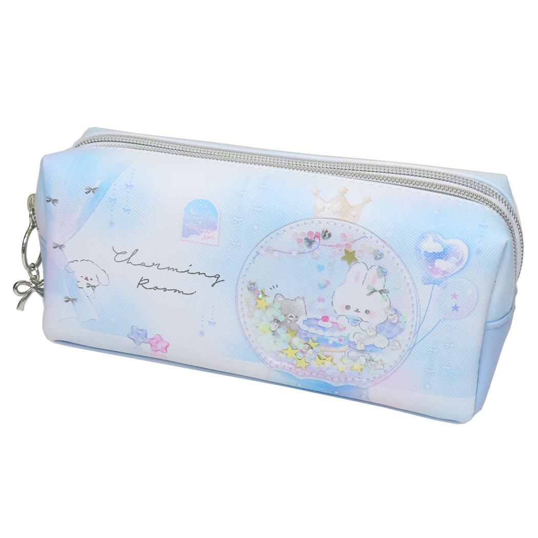 チャーミングルーム ペンケース 2ポケットBOXペンポーチ スノードーム クーリア 新学期準備文具 かわいい グッズ拍卖