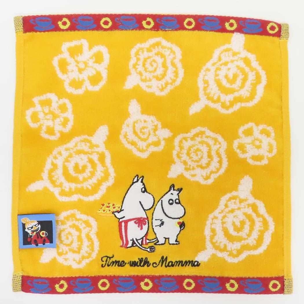 ムーミン ハンドタオル 無撚糸スチームシャーリング ミニタオル オーガニックコットン タイムウィズママ 北欧 丸眞 抗菌防臭加工拍卖