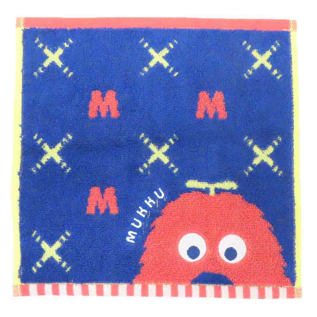 ガチャピン&ムック ハンドタオル 甘撚糸パイルジャカード ミニタオル オーガニックコットン ひょっこりムック 丸眞 抗菌防臭加工拍卖