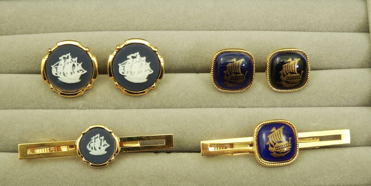 ブランド カフスセット 2種 約54.5g 現状品 売り切り拍卖