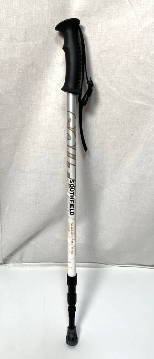 【R377】SOUTH FIELD/サウスフィールド/TREKKING POLE/トレッキングポール/TP-1002/白/WH/登山用品/アウトドア/中古/現状品拍卖