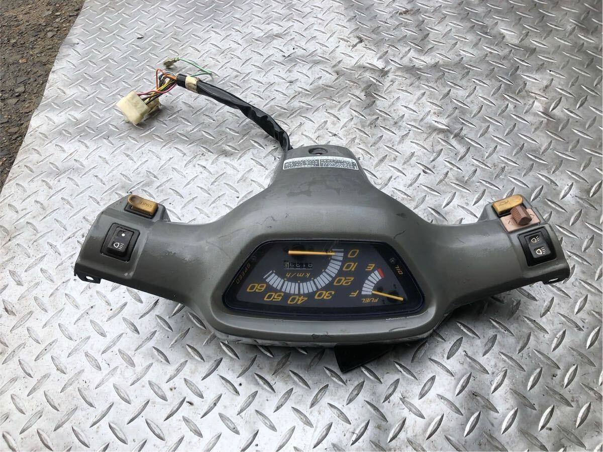 58095■ ホンダ DIO ディオ AF18 (107番台〜) 針手動OK!! スピードメーター カウル・スイッチ付き拍卖