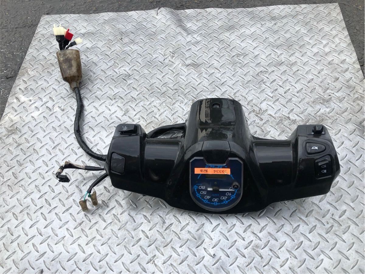 58173■ ヤマハ ジョグ JOG AY01 (101番台~) スピードメーター カウル・スイッチ付き (19335キロ)拍卖