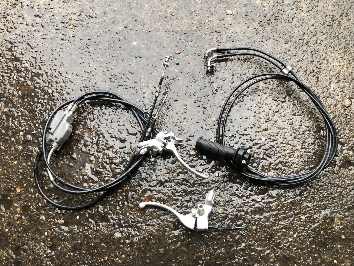 58199■ ヤマハ ジョグ JOG AY01 (101番台〜) ワイヤー レバー アクセル カプラー セット ブレーキ拍卖