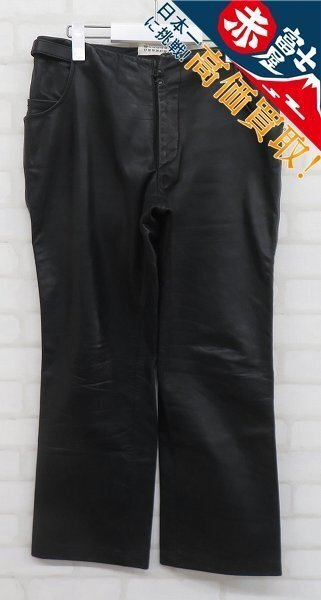 3P9382/Martin Margiela 10 マックイーンレザーパンツ イタリア製 マルタンマルジェラ拍卖
