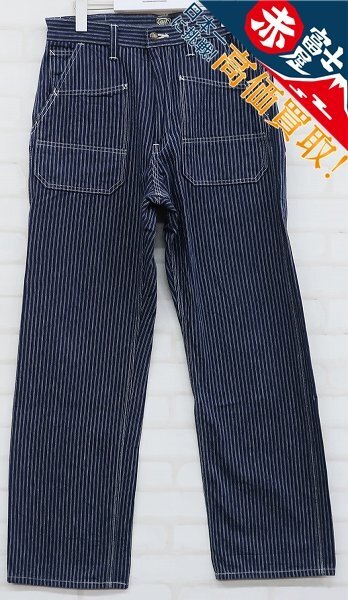3P9471/シュガーケーン Lot 726 フィクションロマンス 8.5oz インディゴストライプワークパンツ SC41726 SUGARCANE拍卖