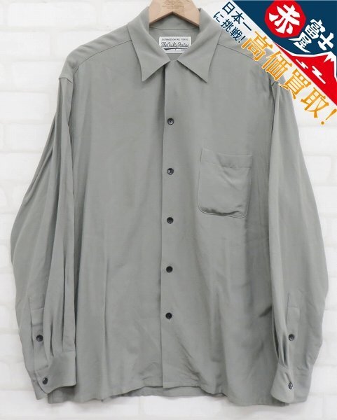 8T9701/WACKO MARIA レーヨンチェックオープンカラーシャツ 21SS-WMS-OC23 ワコマリア拍卖