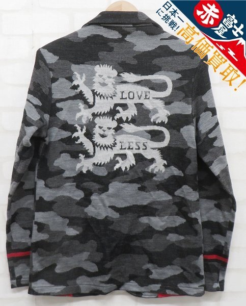 9T0250/ラブレス ウール混迷彩ニットテーラードジャケット LOVELESS拍卖