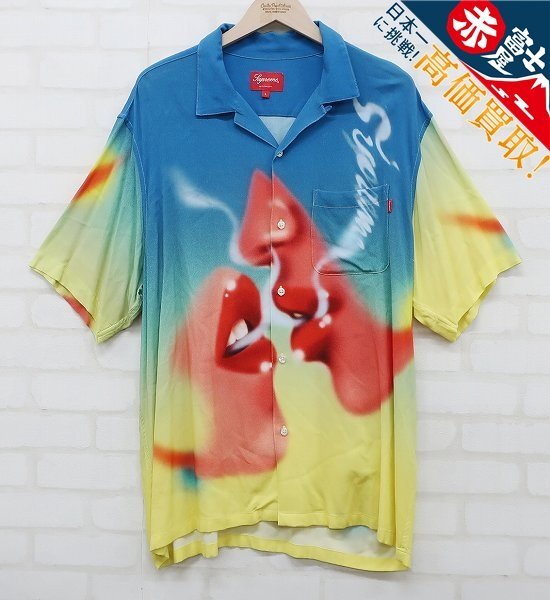 8T9722【クリックポスト対応】Supreme Blow Back Rayon Shirt シュプリーム 半袖レーヨンアロハシャツ拍卖