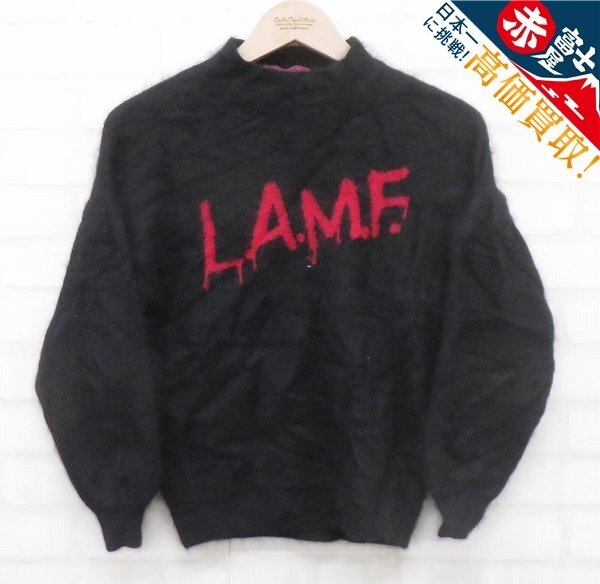 9T0546/ヒステリックグラマー L.A.M.F アンゴラ混セーター HYSTERIC GLAMOUR拍卖