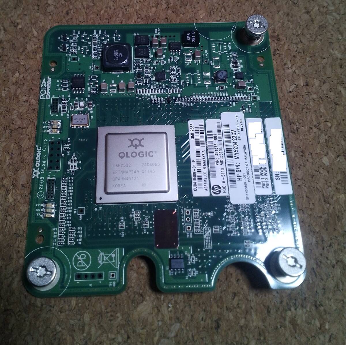 FC HBA★HP QMH2562 451872-001 ISP2532★8Gb Fibre Channel Host Bus Adapter拍卖