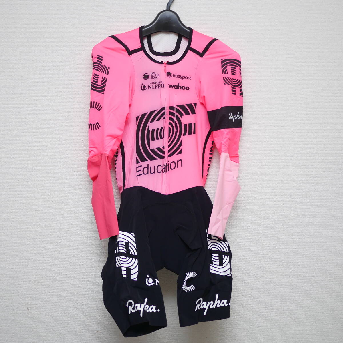 選手支給品 EFエデュケーションイージーポスト 非売品ダブルレイヤーTTスーツ スキンスーツ エアロスーツ Rapha ラファ プロチーム SM相当 拍卖