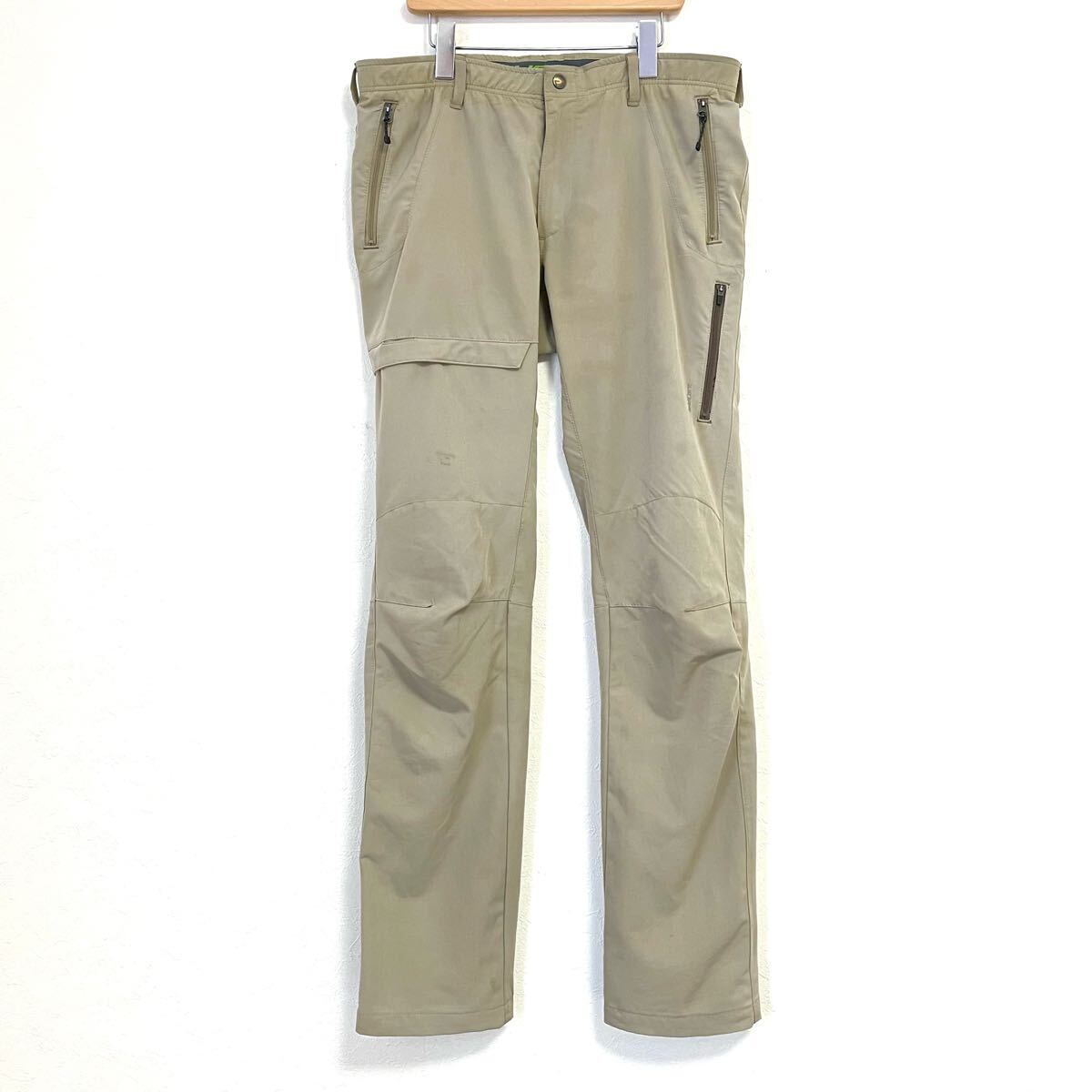アクティブシーンに◎【Field Core】フィールドコア ストレッチ クライミング パンツ ボトムス アウトドア サンド ベージュ L/Y26628mm拍卖