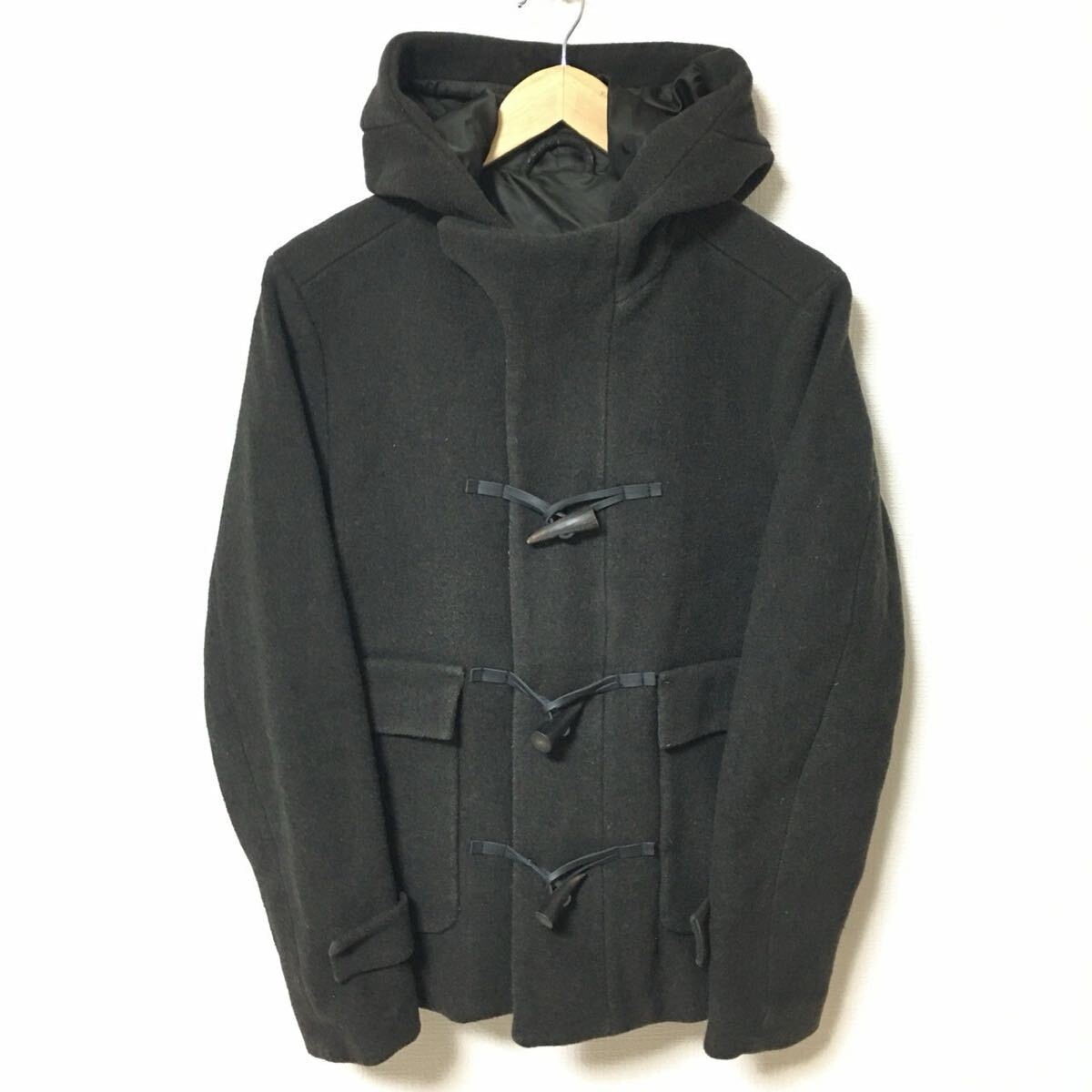 【GLOBAL WORK】グローバルワーク ダッフルコート アウター 通勤 通学 お洒落 オフィス カジュアル ブラウン メンズ サイズM/Y27509fF拍卖