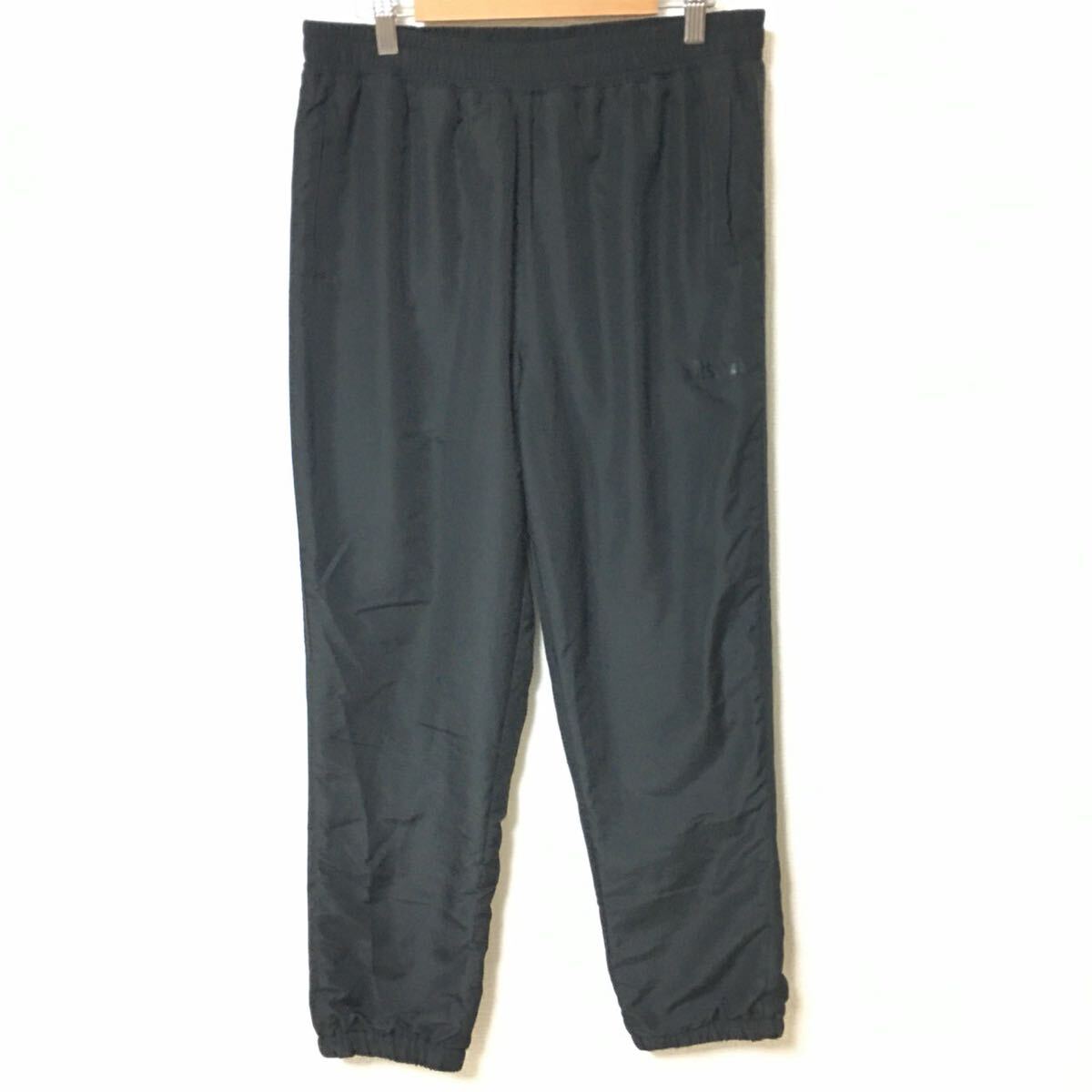 大きめサイズ◎【kitson LA】キットソン ウィンドブレーカーパンツ ジョガー 裏フリース スポーツ ジム ブラック メンズ サイズLL/Y27512fF拍卖