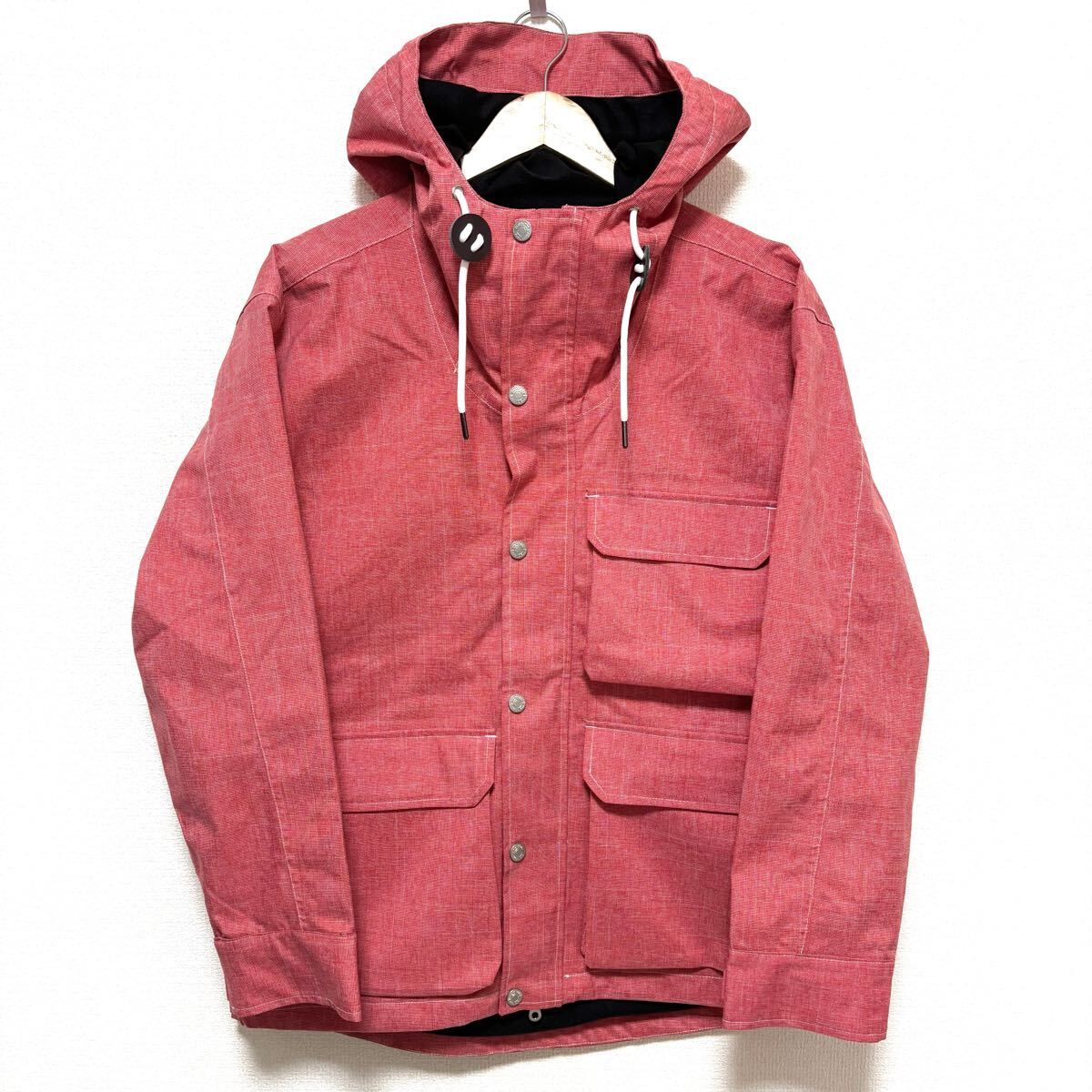 アウトドア必須◎【Field core】フィールドコア マウンテン ザックライトウォームレイン フレイムテック パーカー レッド系 S / Y27732zz拍卖