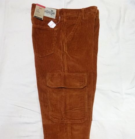未使用 Levis silvertab LOOSE CARGOS W31 L32 リーバイス シルバータブ ルーズフィット カーゴパンツ コーデュロイ ペインターパンツ拍卖