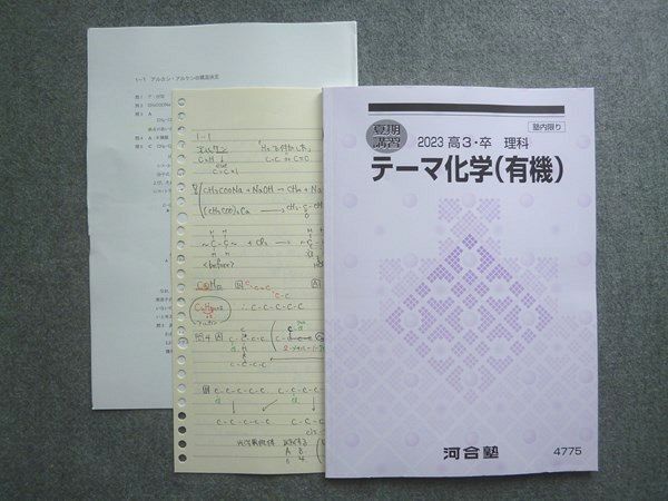 河合塾 高3 卒 理科 テーマ化学(有機) 2023 夏期講習 ☆ 010S0B拍卖
