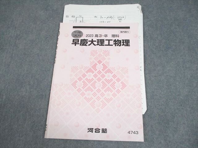 河合塾 早稲田/慶應義塾大学 早慶大理工物理 テキスト 2023 冬期 004s0D拍卖