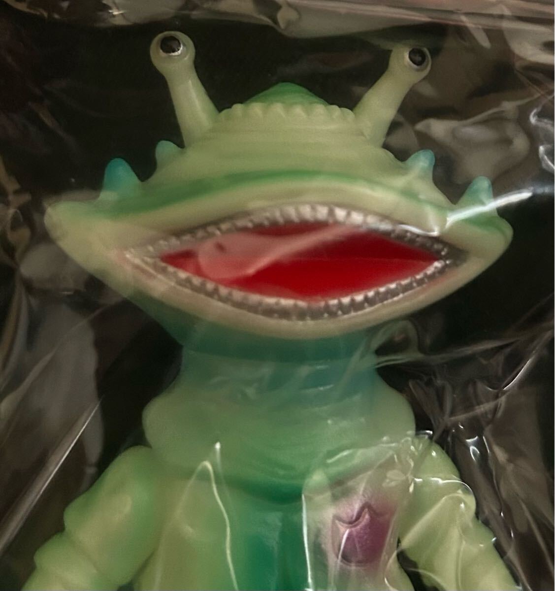 ブルマァク リトル カネゴン 蓄光 グリーン GID 怪獣 レトロ ソフビ ウルトラQ マルサン 拍卖