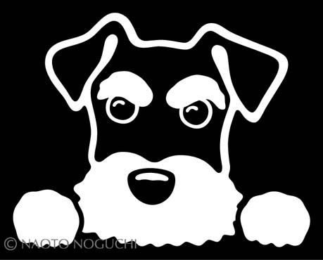 オリジナル ステッカー シール DOG IN CAR ドッグインカー ミニチュア シュナウザー ミニチュアシュナウザー C0拍卖