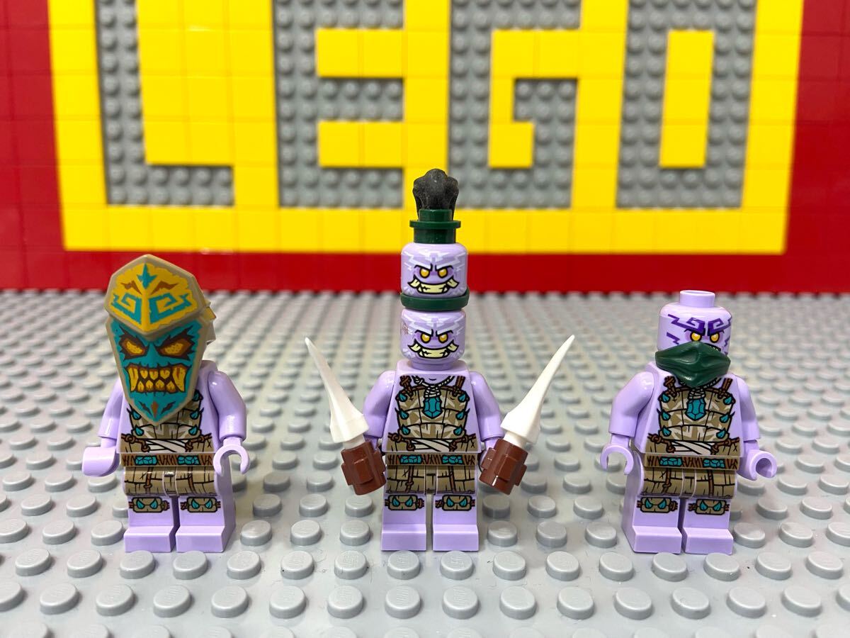☆ニンジャゴー☆ レゴ ミニフィグ ポールエリック サンダーキーパー ランブルキーパー 敵 部族 ジャングルドラゴン D31701拍卖